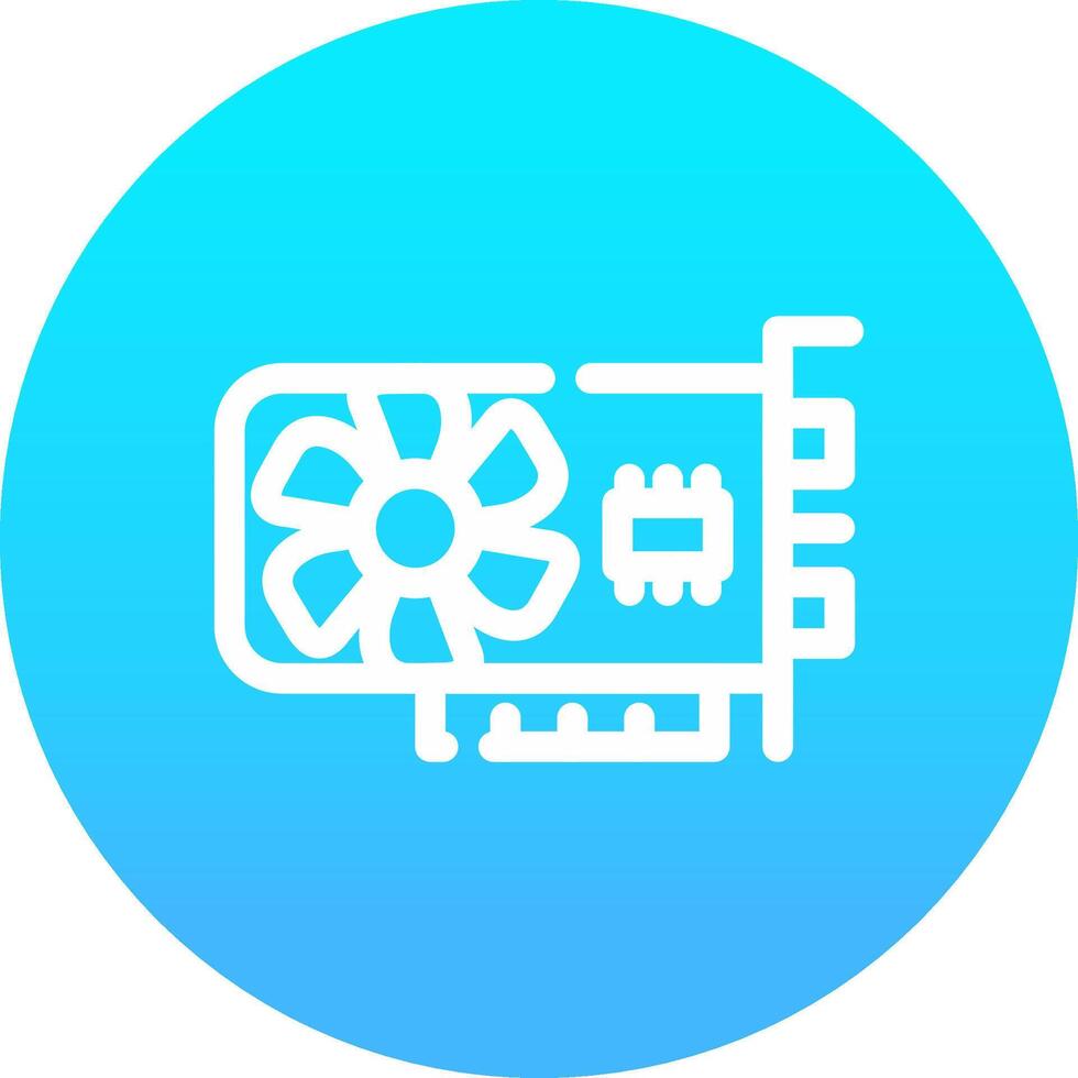 Graphic Card Creative Icon Design vector