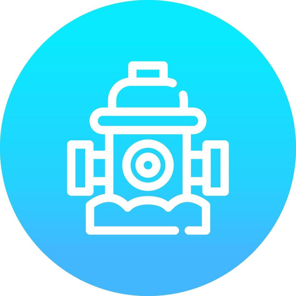 Fire Hydrant Creative Icon Design vector