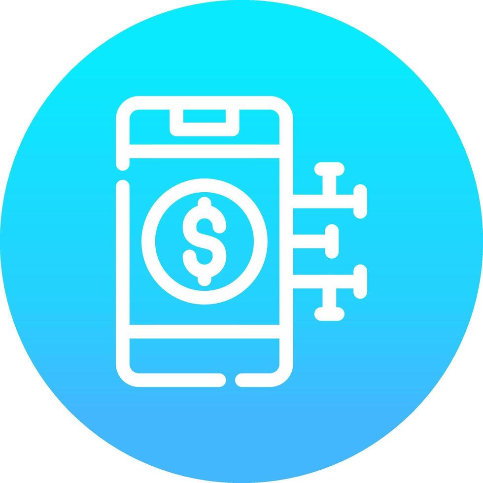 Digital Money Creative Icon Design vector