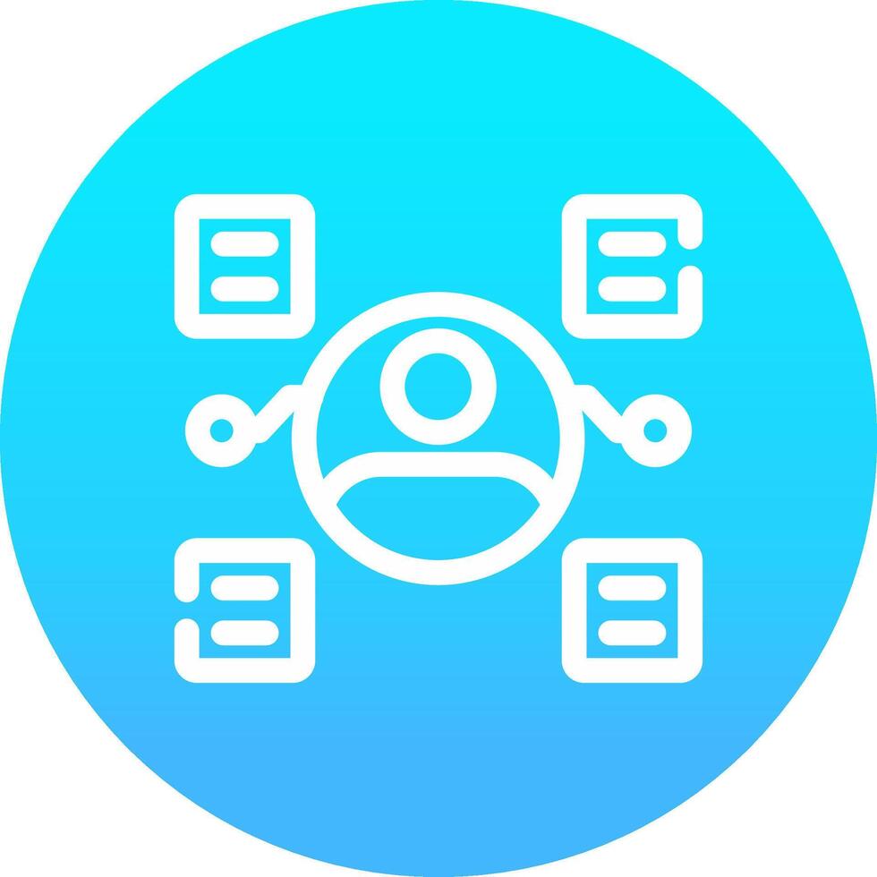 User Predictions Creative Icon Design vector