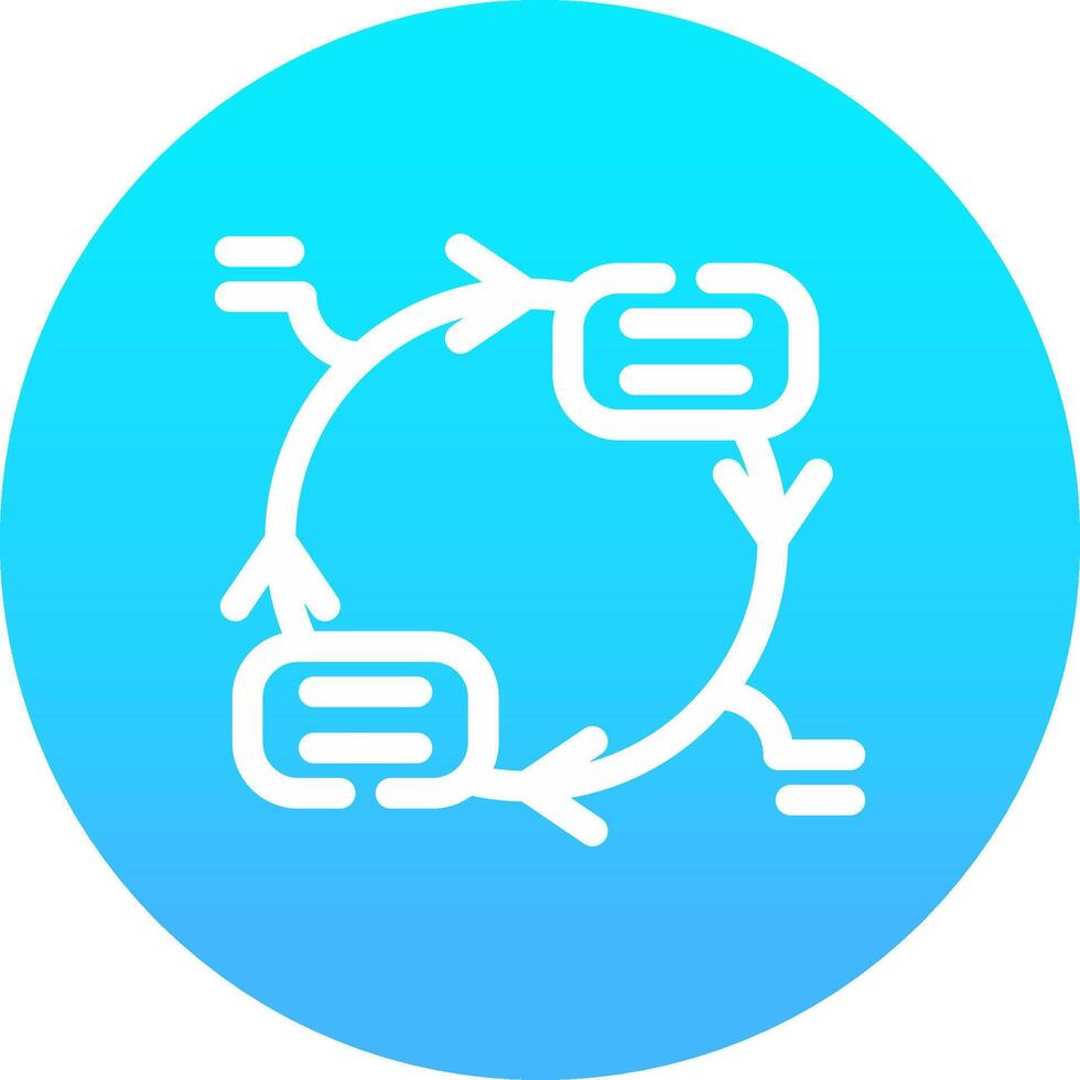 Continuous Cycle Creative Icon Design vector