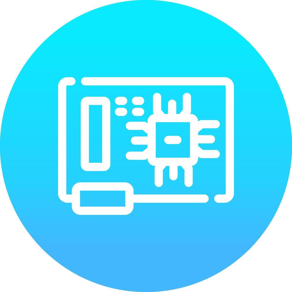 Circuit Board Creative Icon Design vector