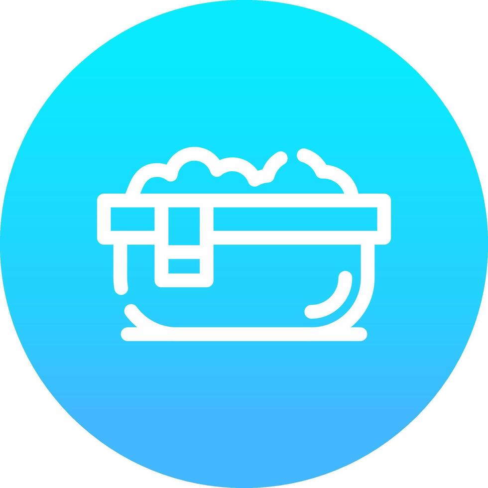 Line blue Gradient Circle Design vector