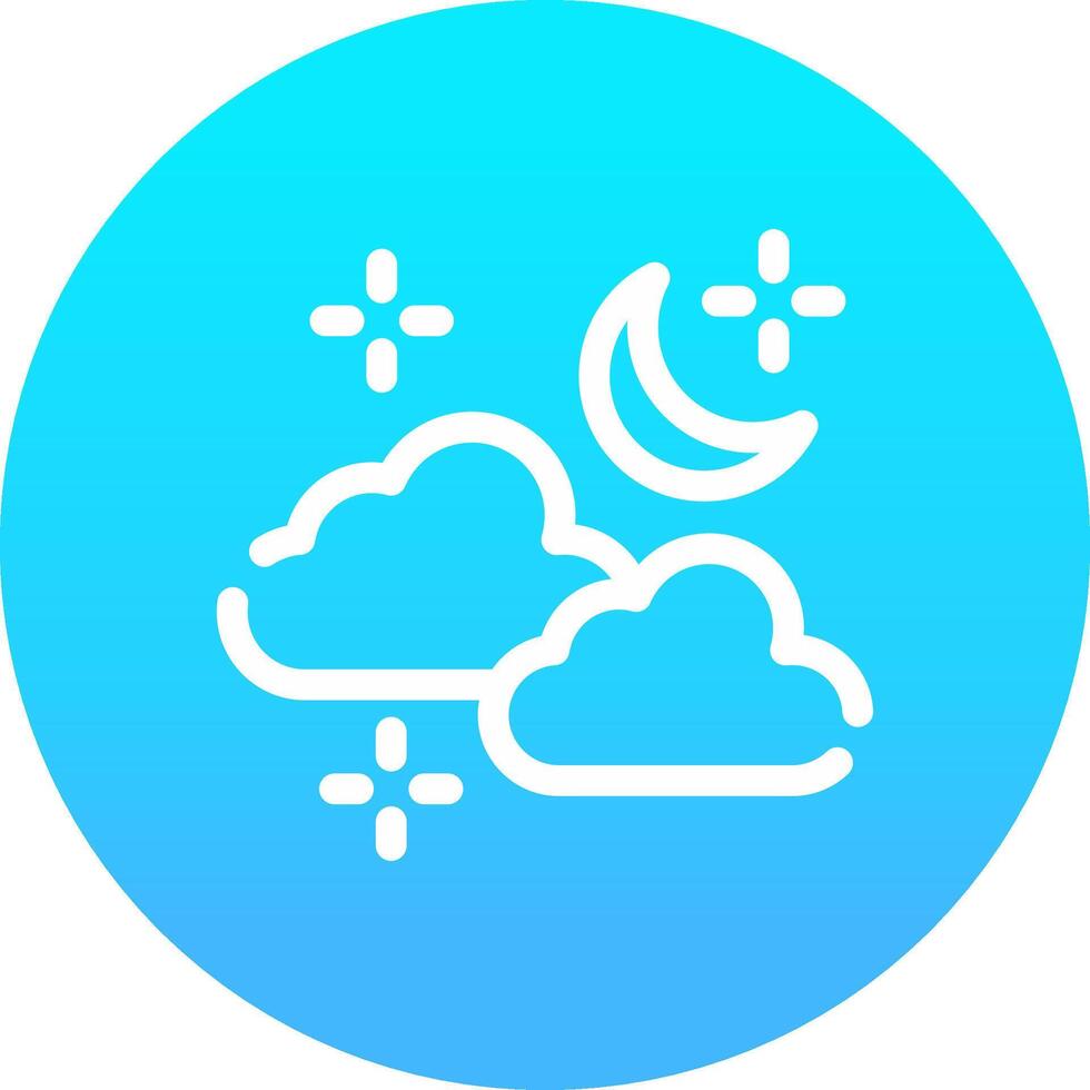 Cloudy Weather Creative Icon Design vector