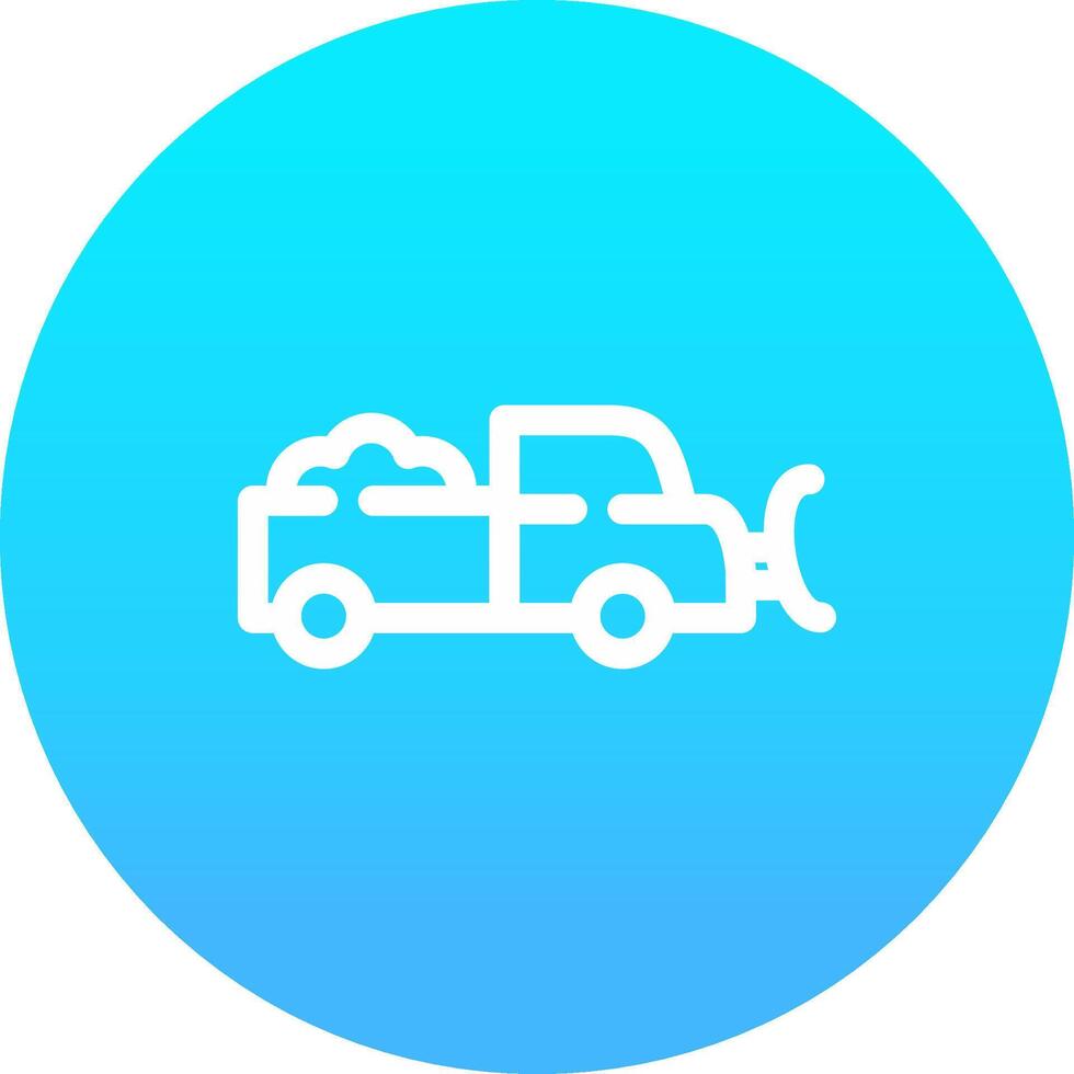 Snowplow Creative Icon Design vector