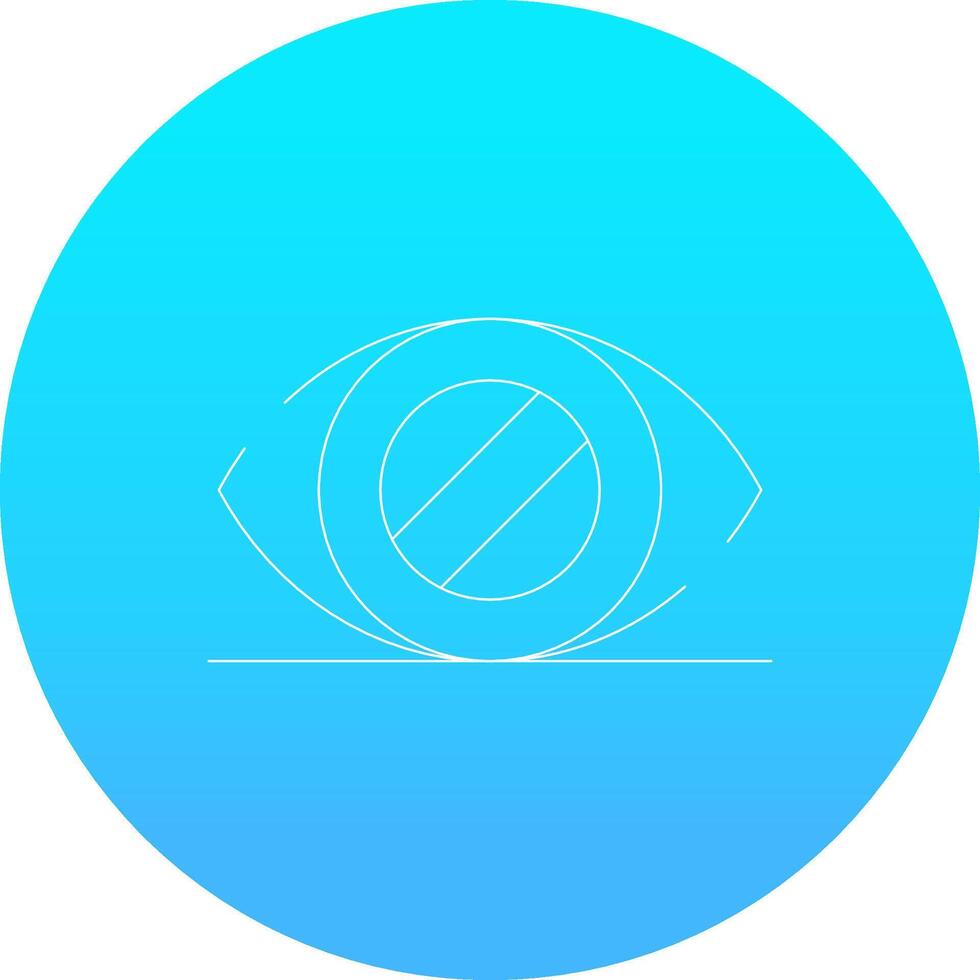 Glaucoma Creative Icon Design vector