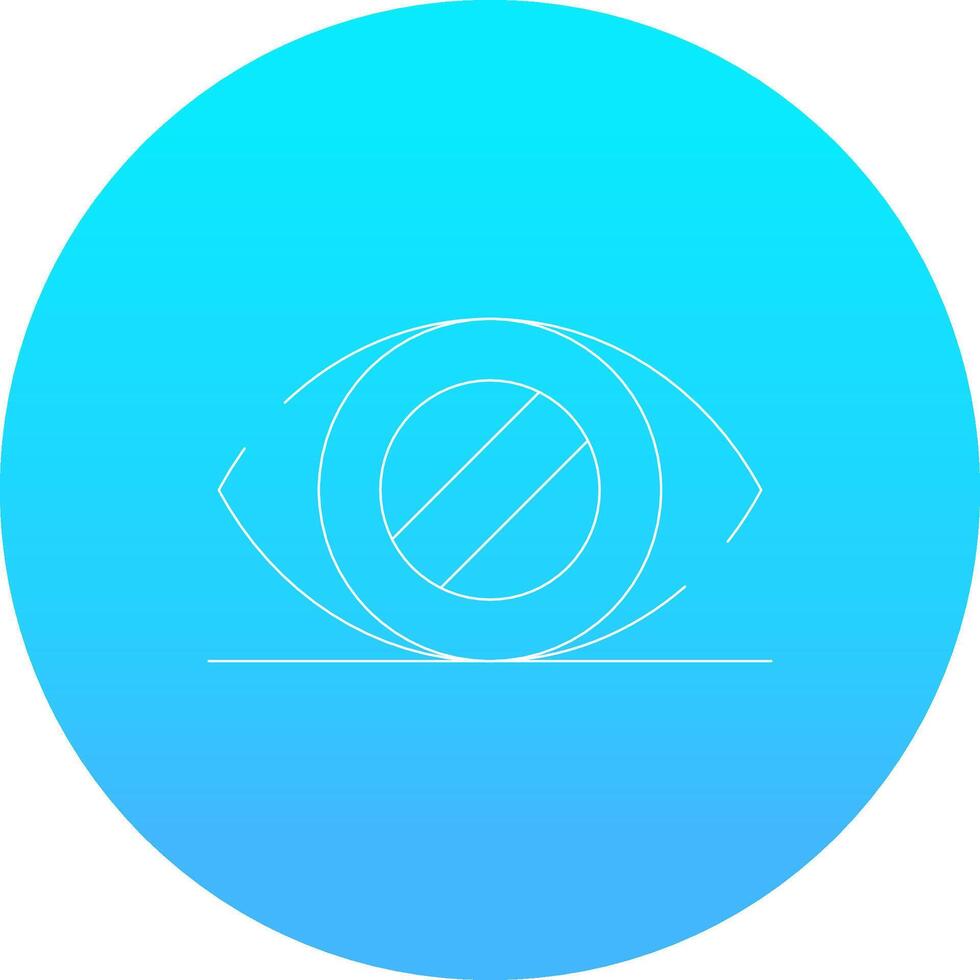 Glaucoma Creative Icon Design vector