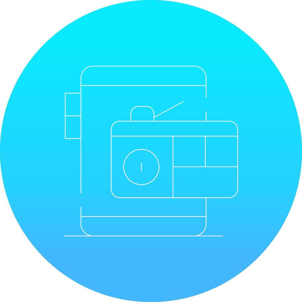 Digital Radio Creative Icon Design vector
