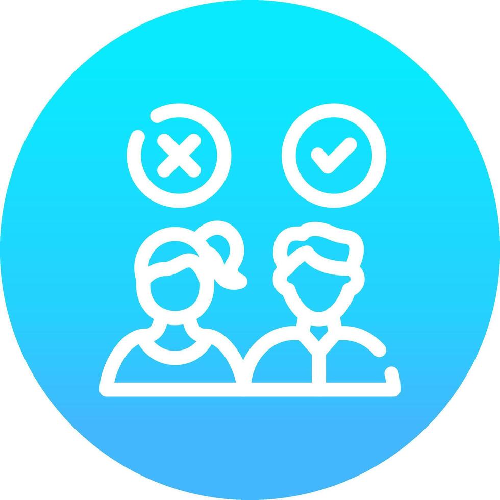 Candidate Creative Icon Design vector