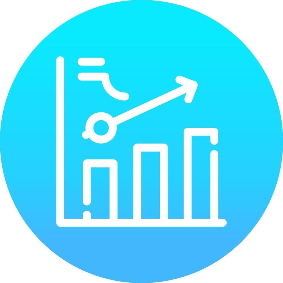 Clustered Bar Creative Icon Design vector