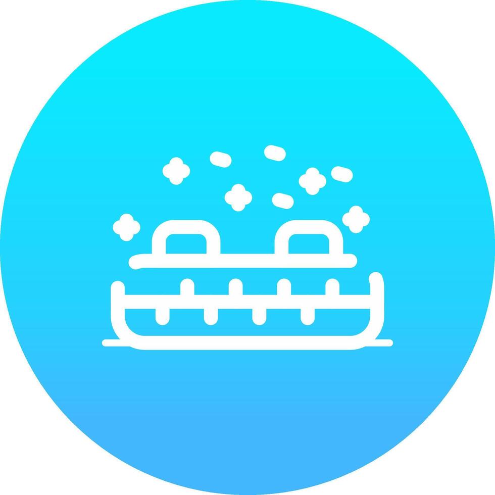 Inflatable Sled Creative Icon Design vector