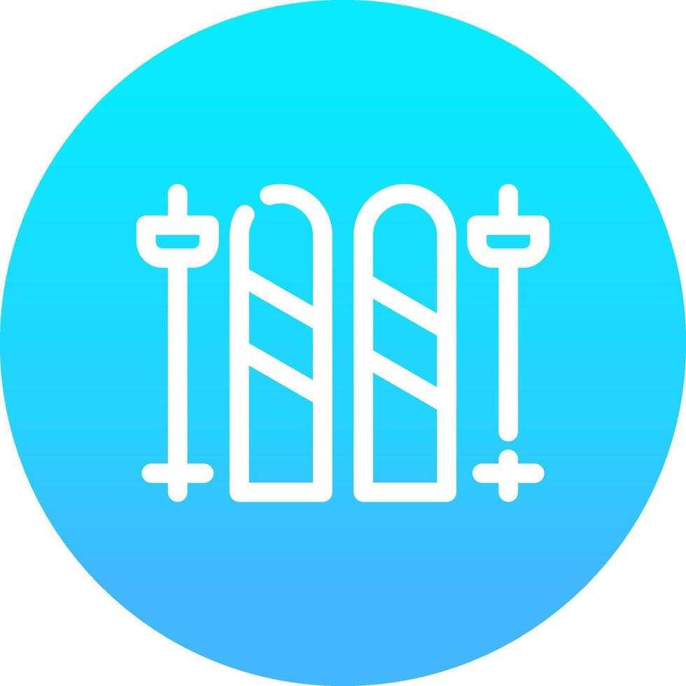 Skis Creative Icon Design vector