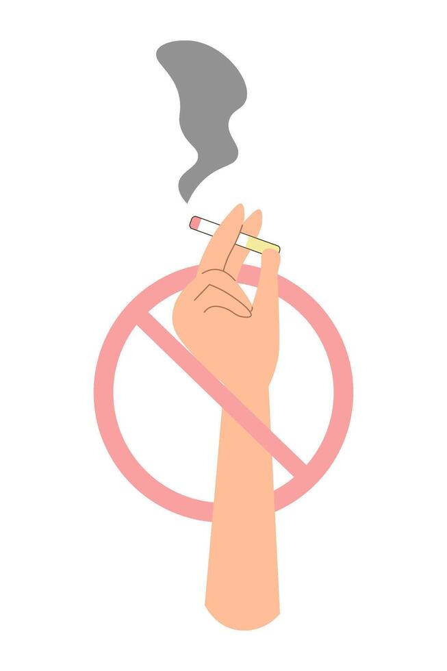 vector illustration design. concept of no smoking.