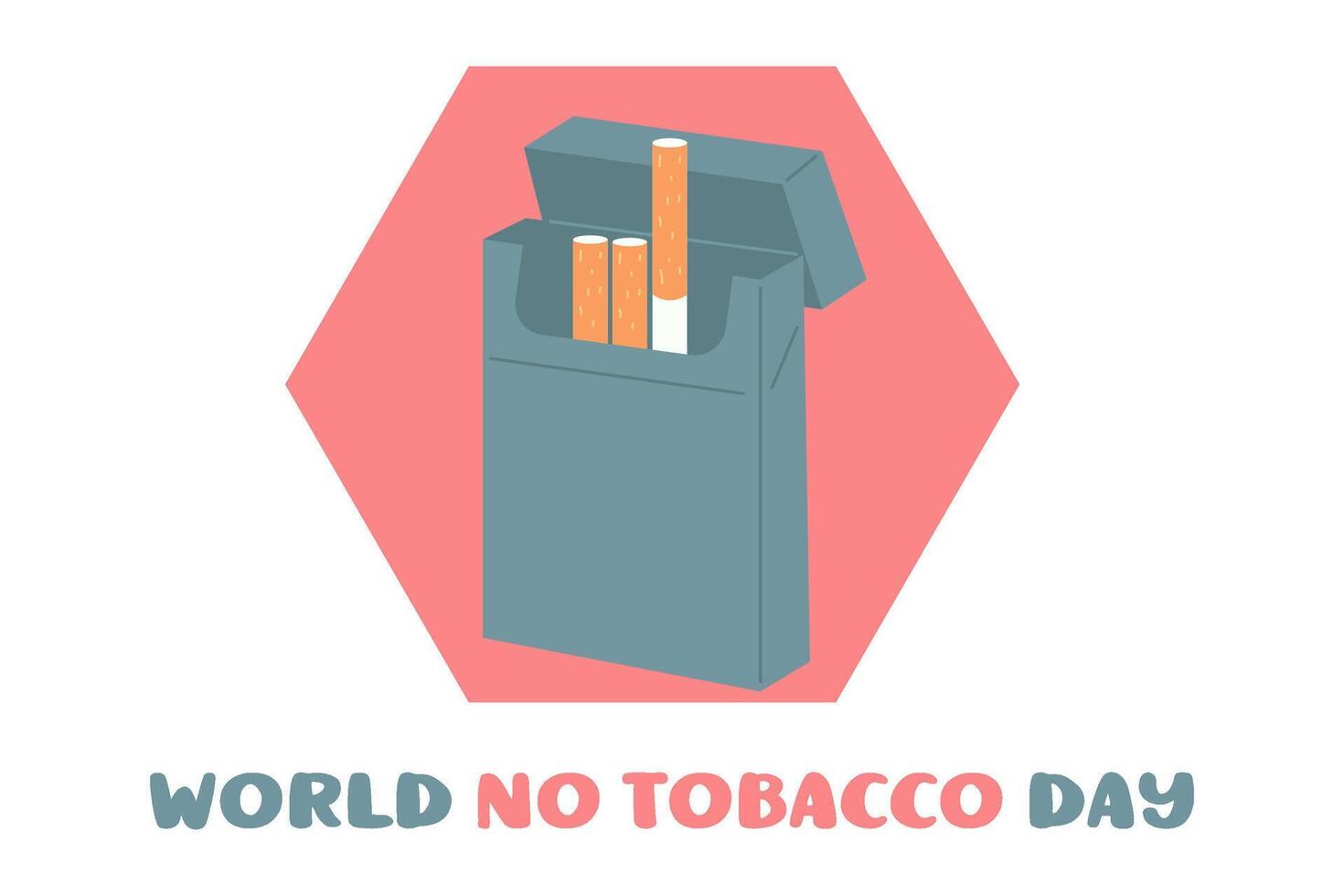 banner of the World No Tobacco Day. vector illustration design. stop smoking. A bad habit