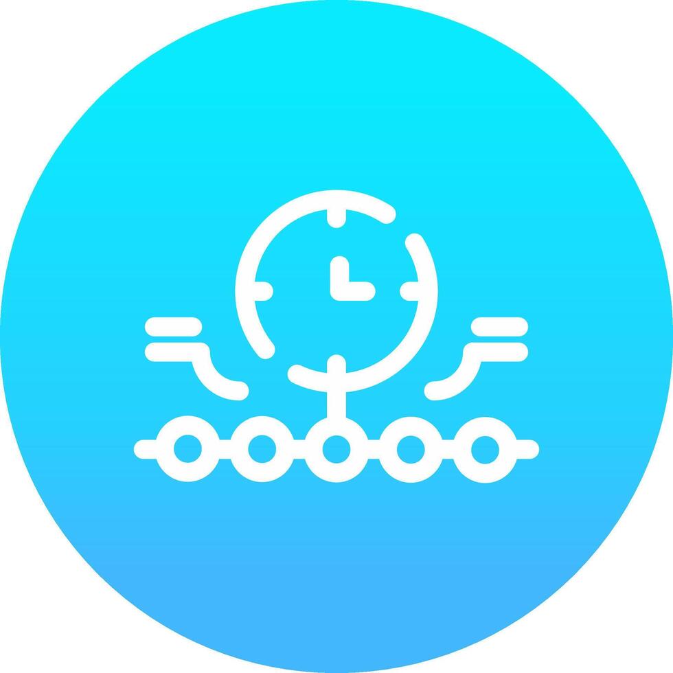 Circular Bending Process Creative Icon Design vector