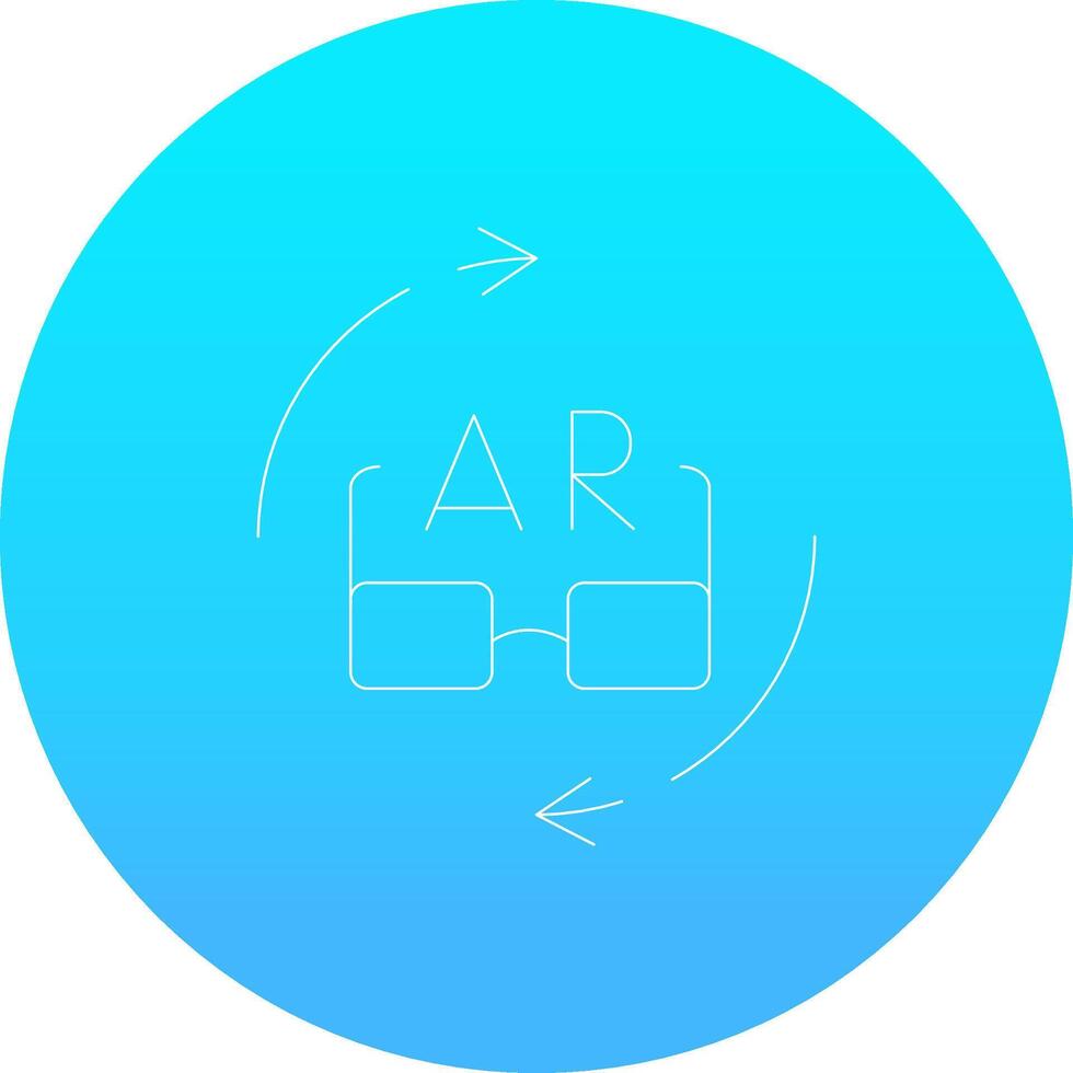 Ar Glasses Creative Icon Design vector