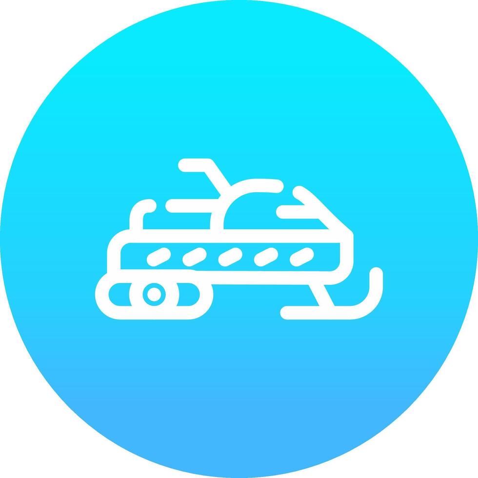 Snowmobile Creative Icon Design vector