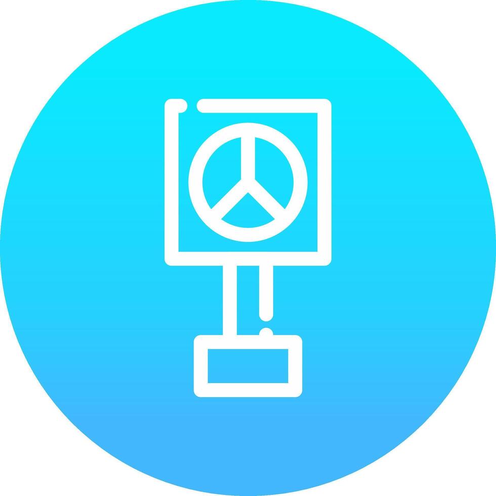 Peace Sign Creative Icon Design vector