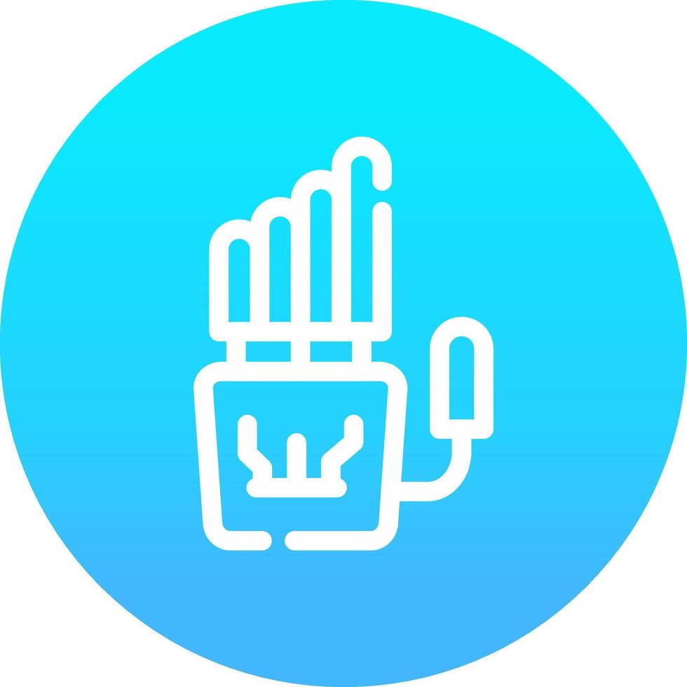 Robot Hand Creative Icon Design vector