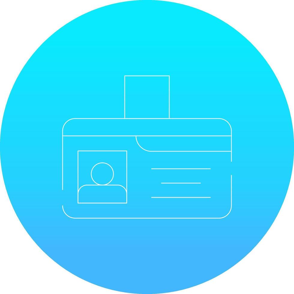 Identification Card Creative Icon Design vector