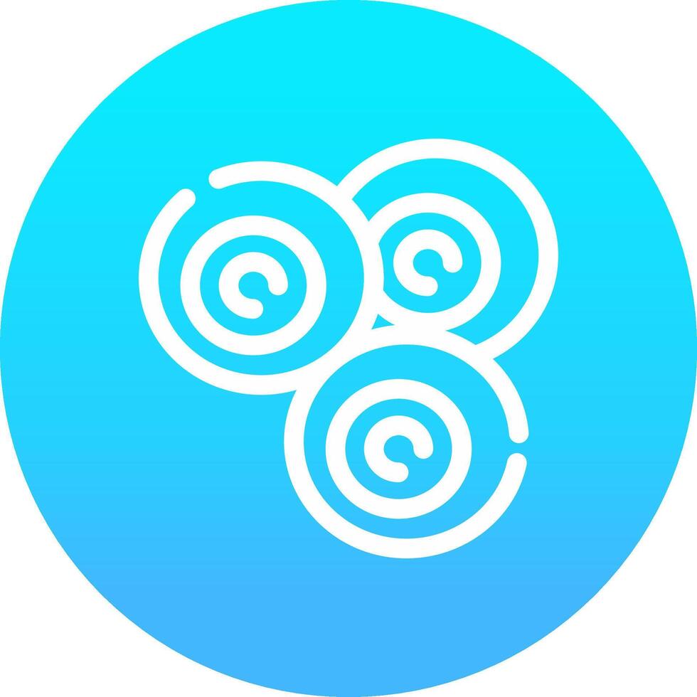 Line blue Gradient Circle Design vector