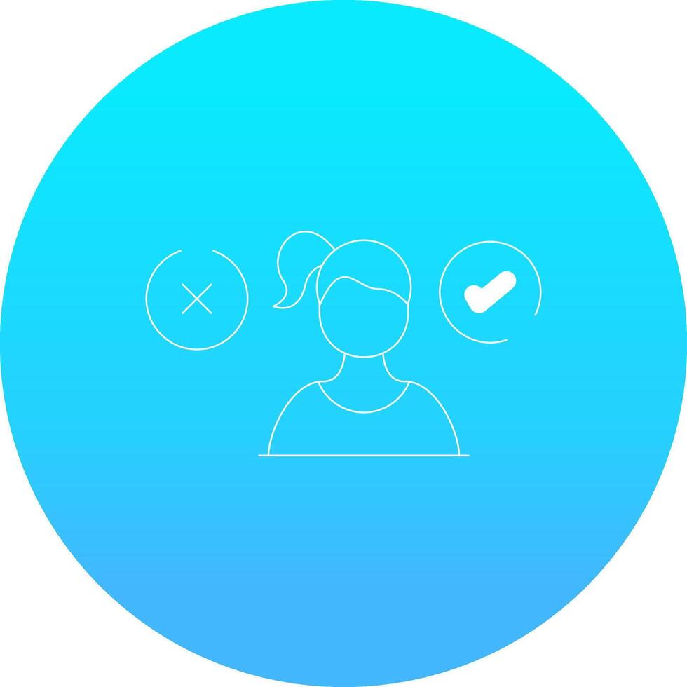 Conflicting Thoughts Creative Icon Design vector