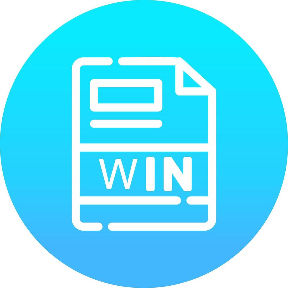 WIN Creative Icon Design vector