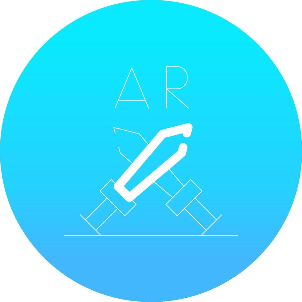 Ar Fighting Creative Icon Design vector