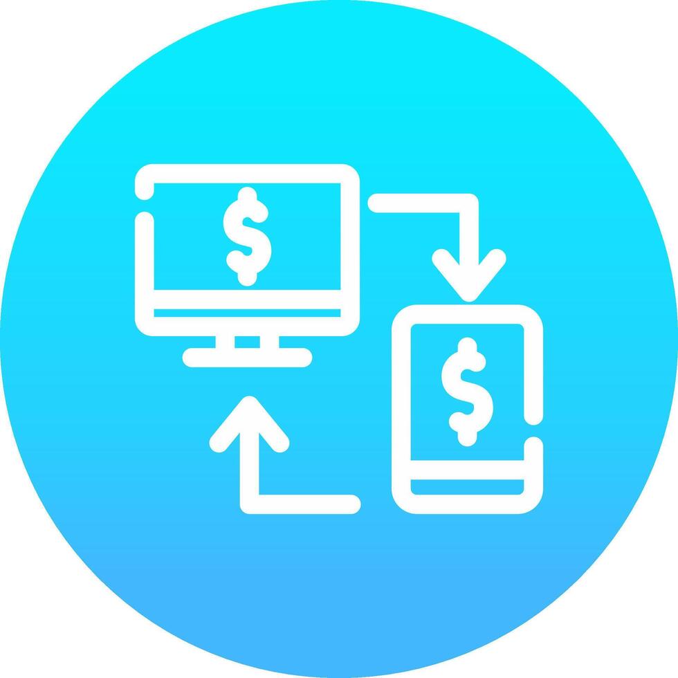 Online Transfer Creative Icon Design vector