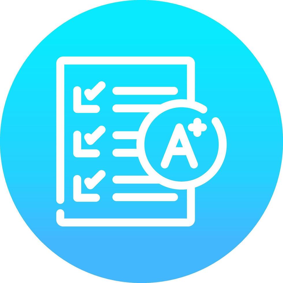 Grades Creative Icon Design vector