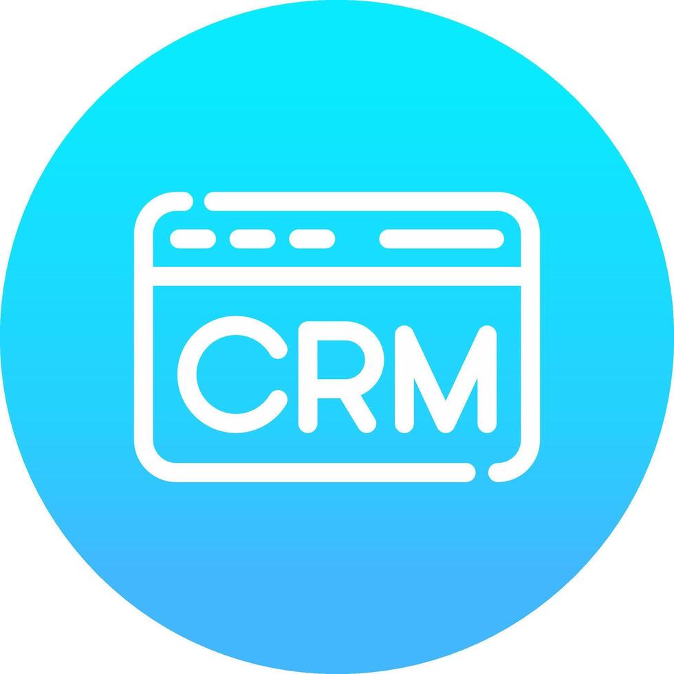CRM Creative Icon Design vector