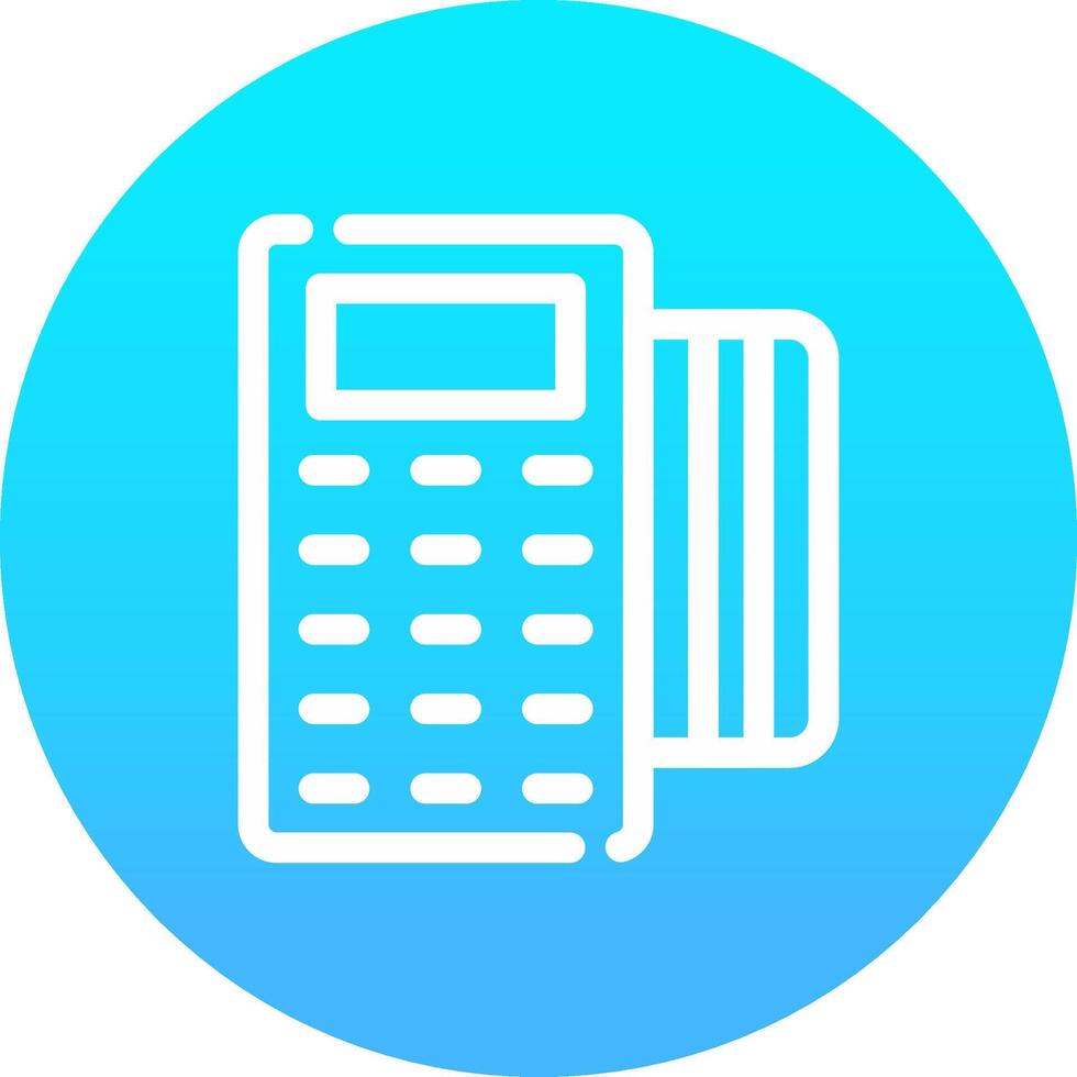 Pos Terminal Creative Icon Design vector