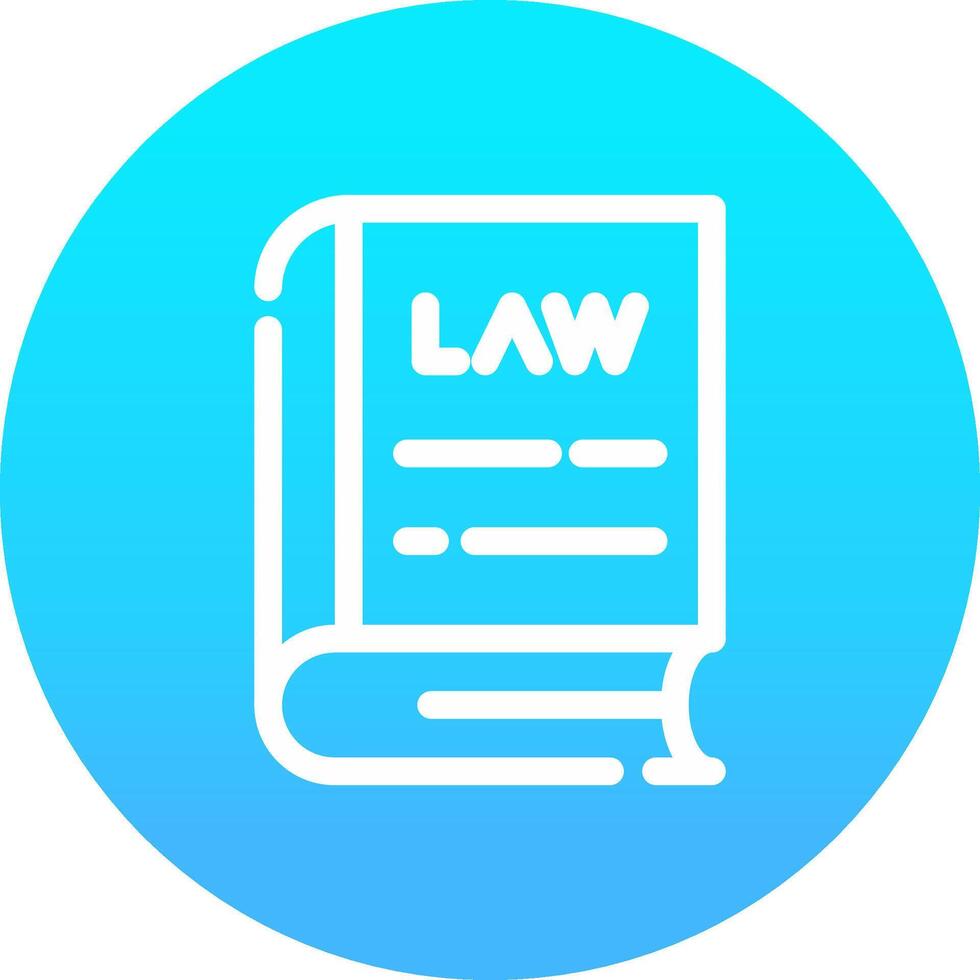 Law Book Creative Icon Design vector