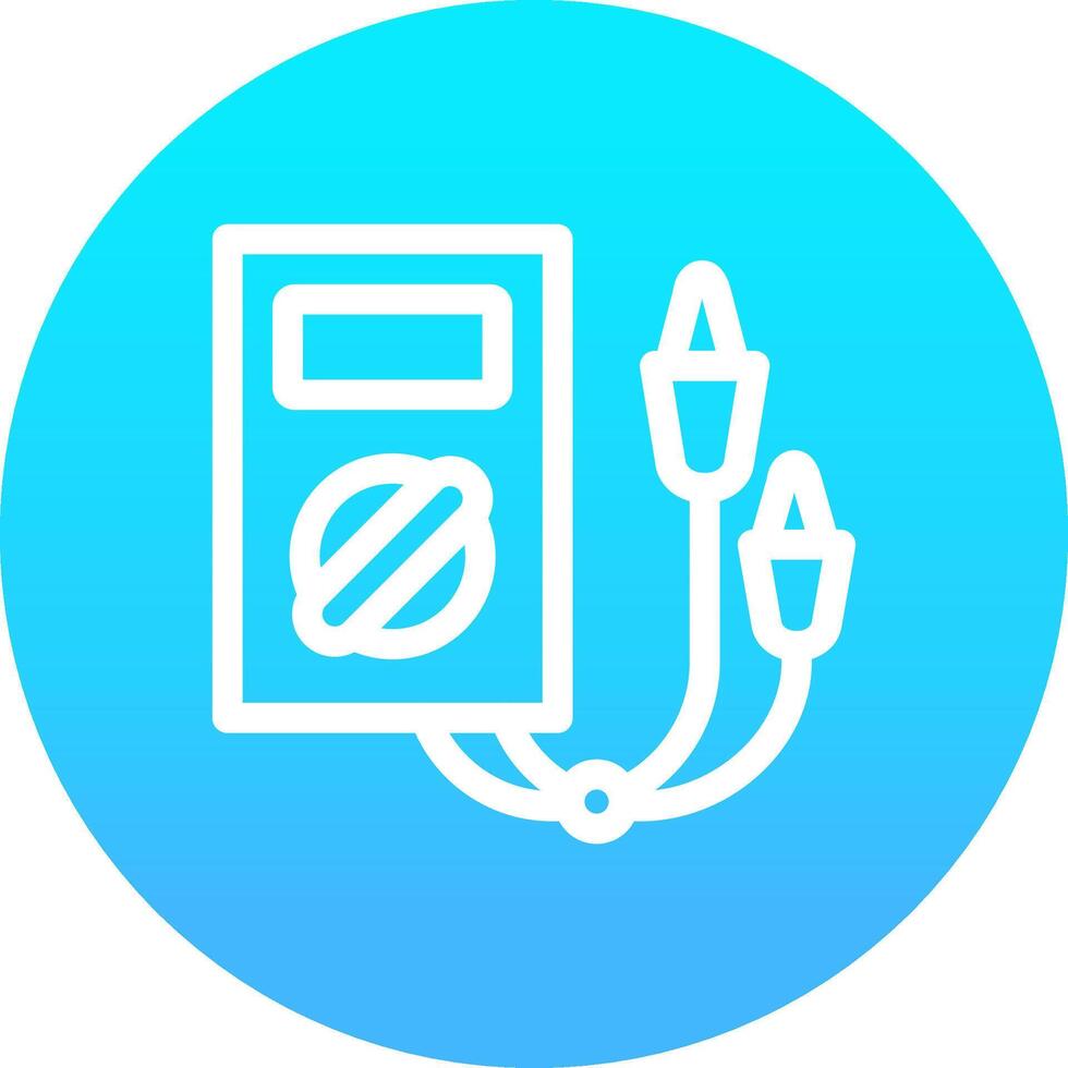 Electric Tester Creative Icon Design vector