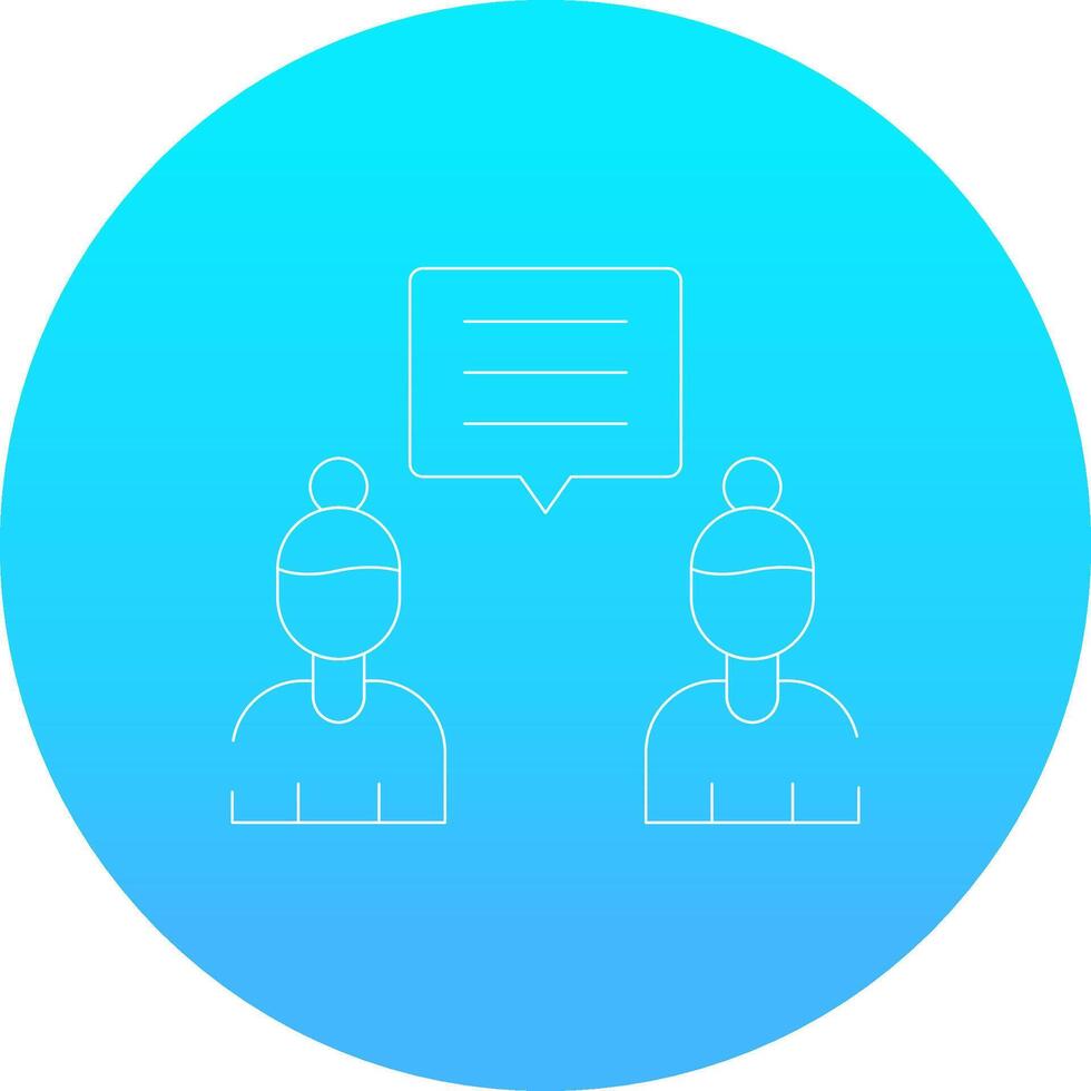 Discuss Creative Icon Design vector