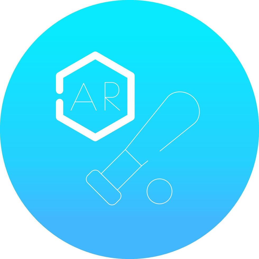 Ar Baseball Creative Icon Design vector