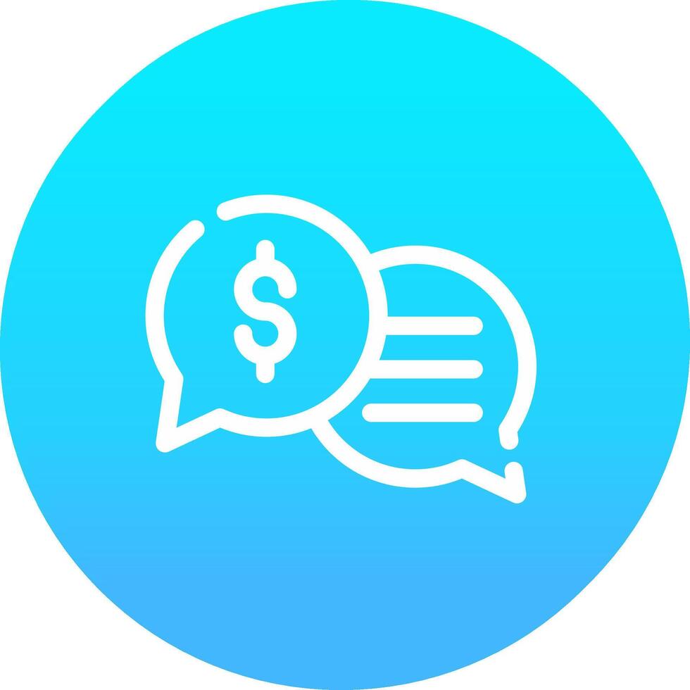 Business Dialog Creative Icon Design vector