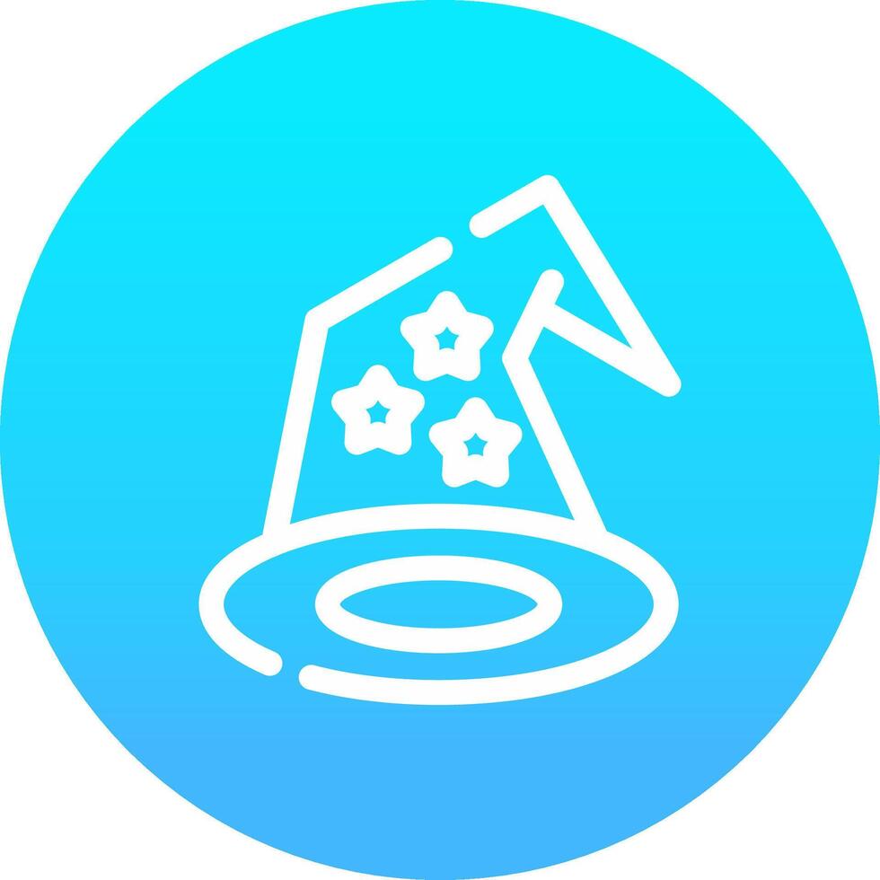 Wizard Hat Creative Icon Design vector