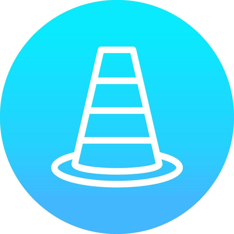 Traffic Cone Creative Icon Design vector