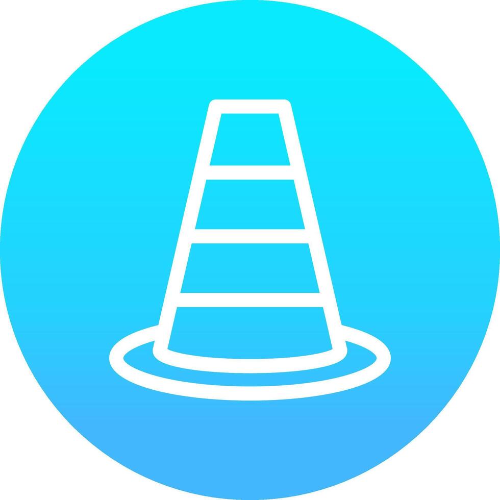 Traffic Cone Creative Icon Design vector