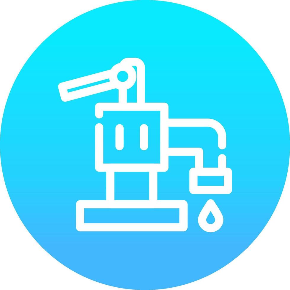 Hand Pump Creative Icon Design vector