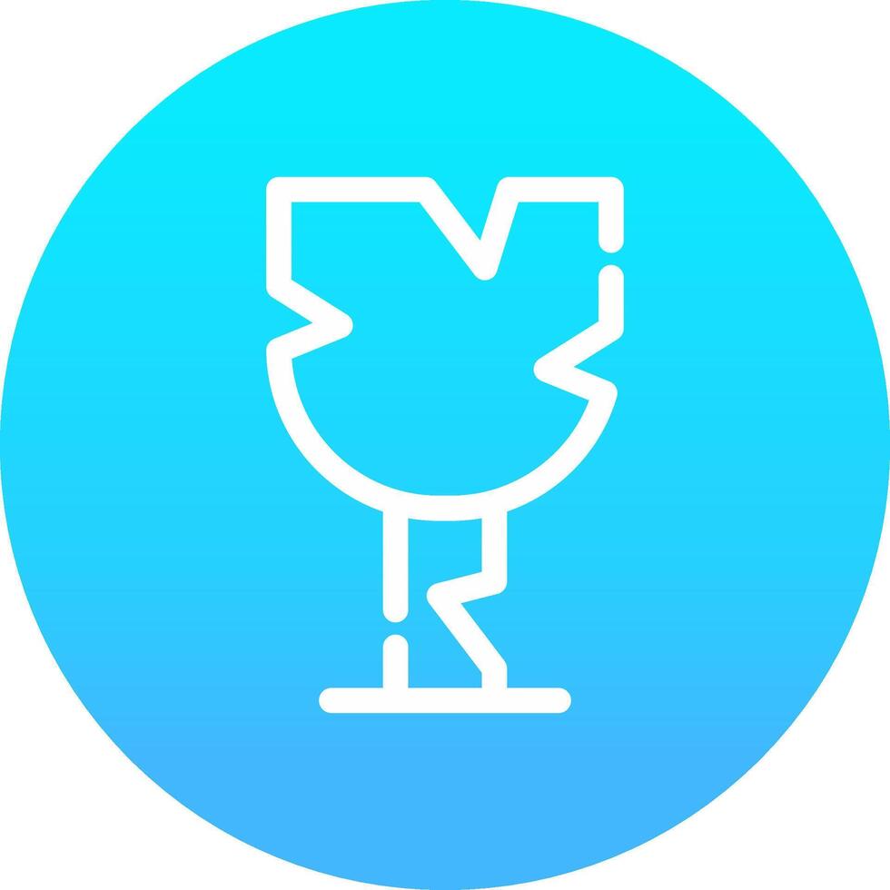 Broken Glass Creative Icon Design vector