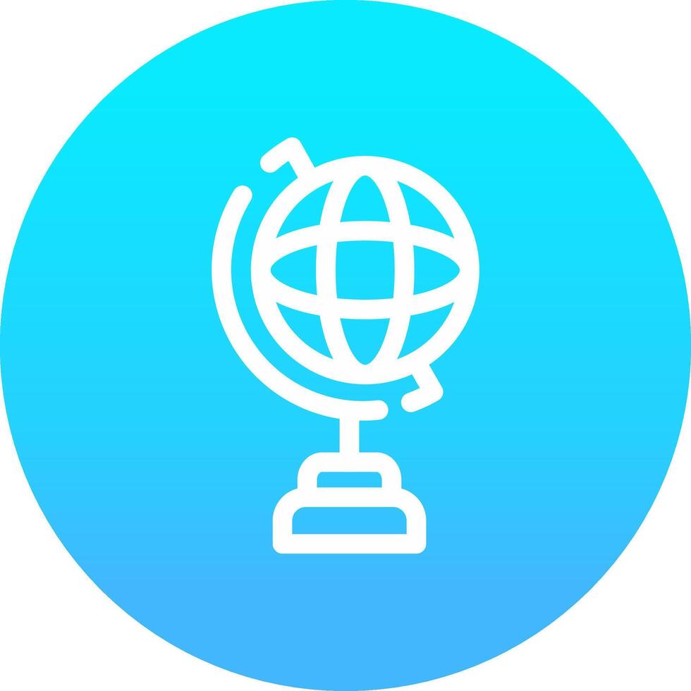 Globe Stand Creative Icon Design vector