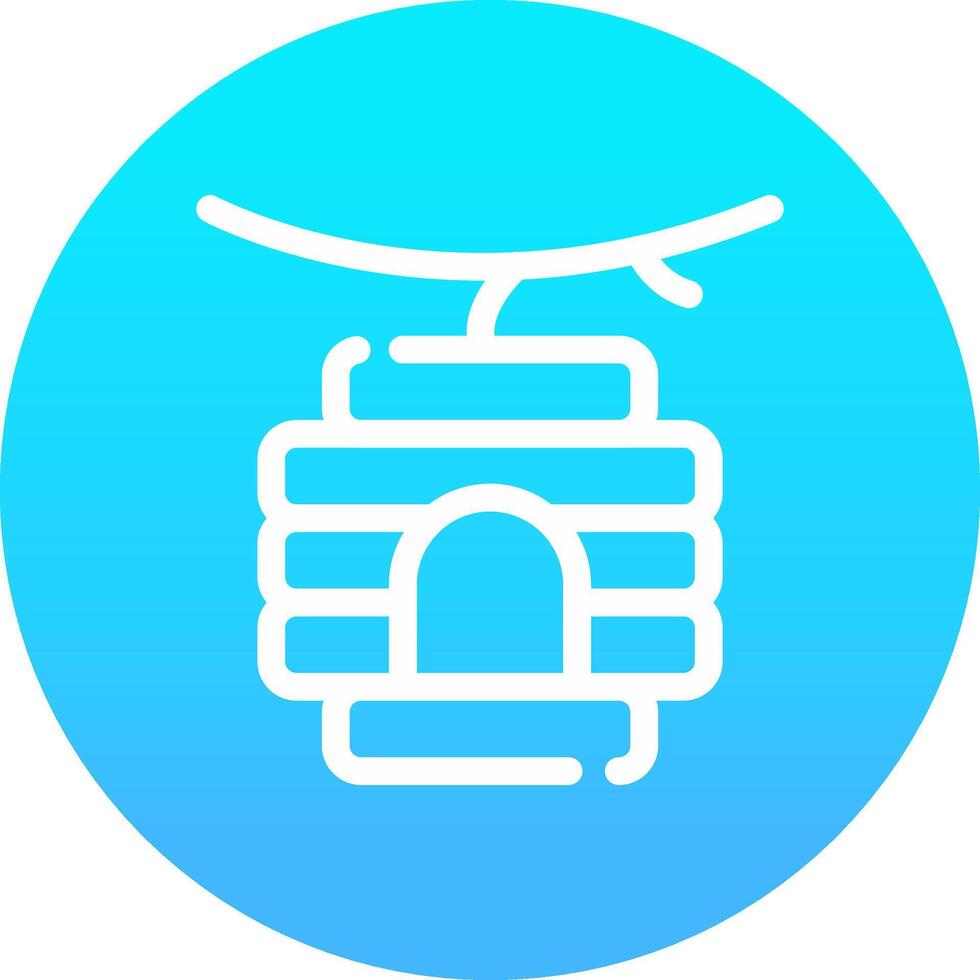 Bee Hive Creative Icon Design vector