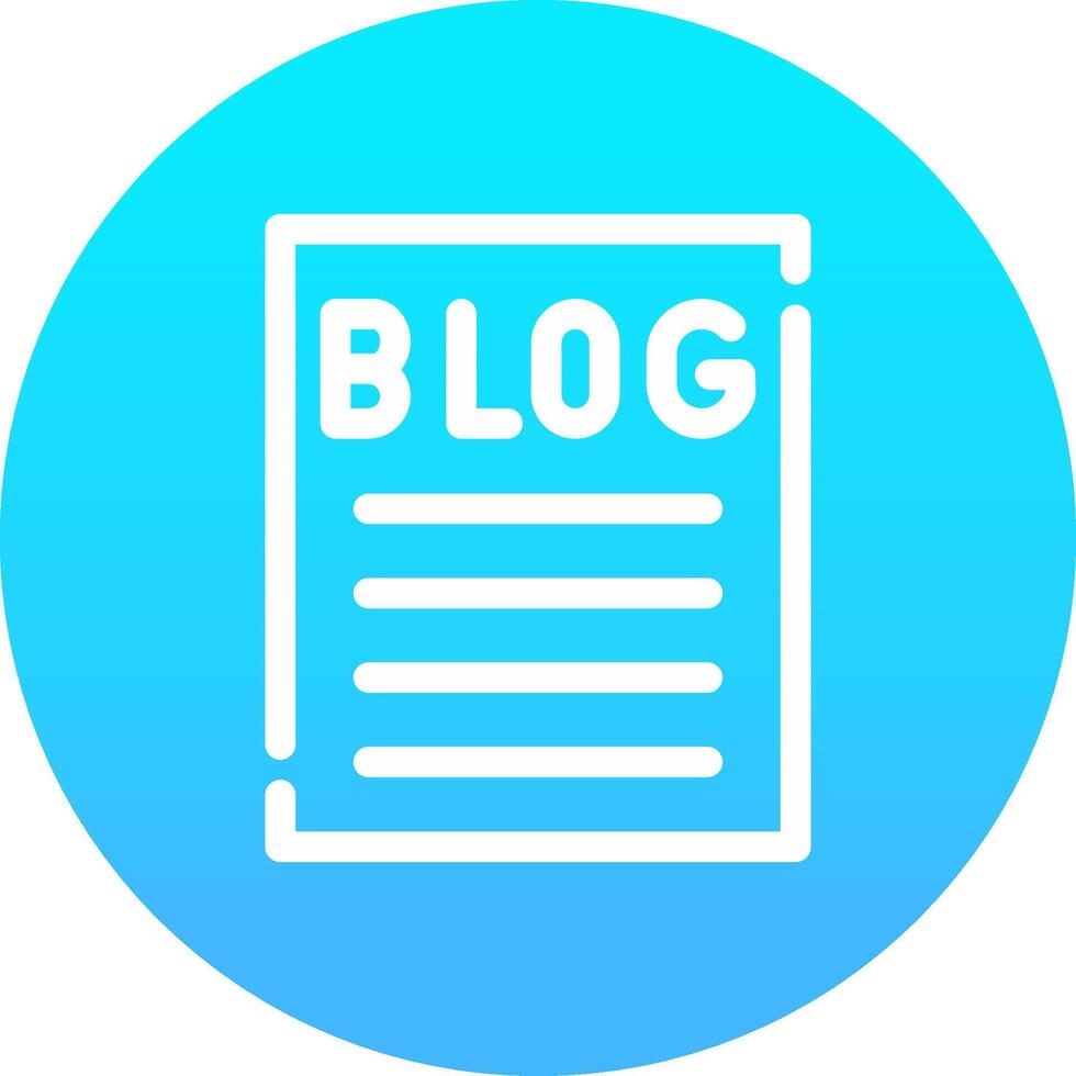 Blogging Creative Icon Design vector