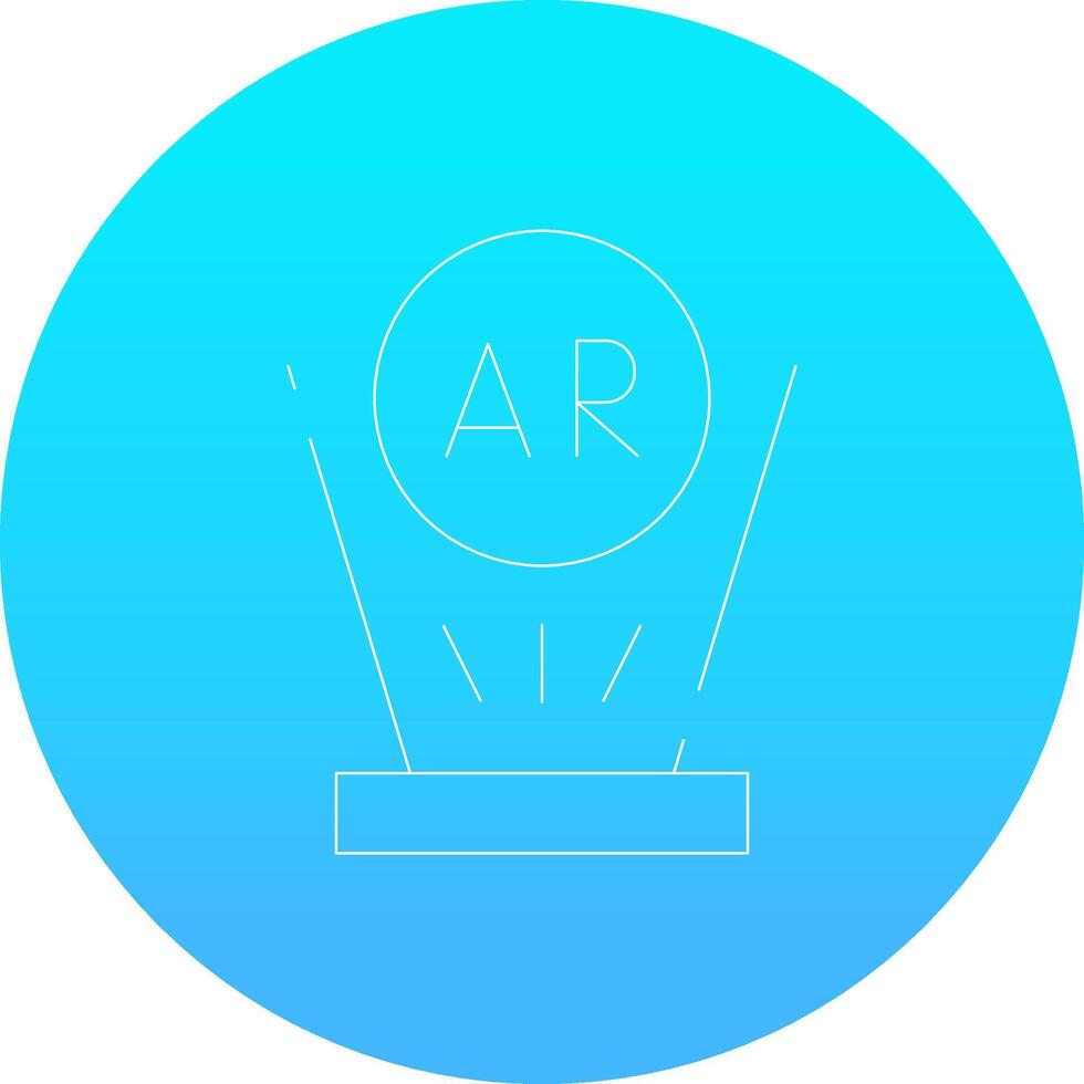 Augmented Reality Creative Icon Design vector