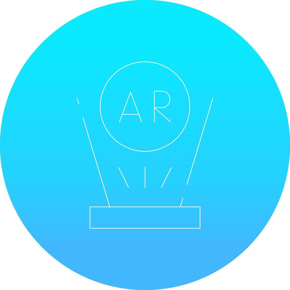 Augmented Reality Creative Icon Design vector