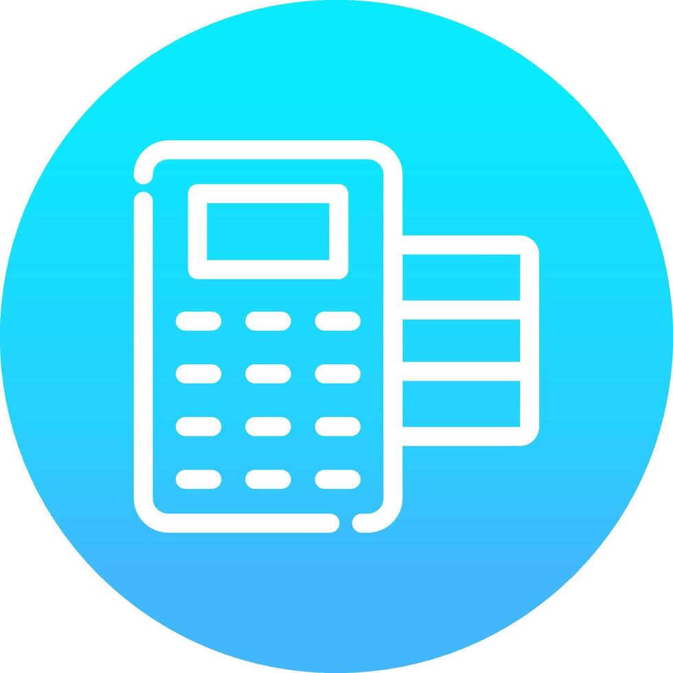 POS Terminal Creative Icon Design vector