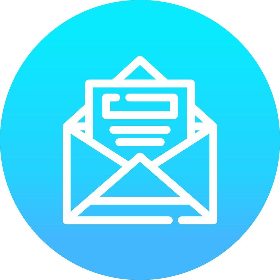 Open Email Creative Icon Design vector