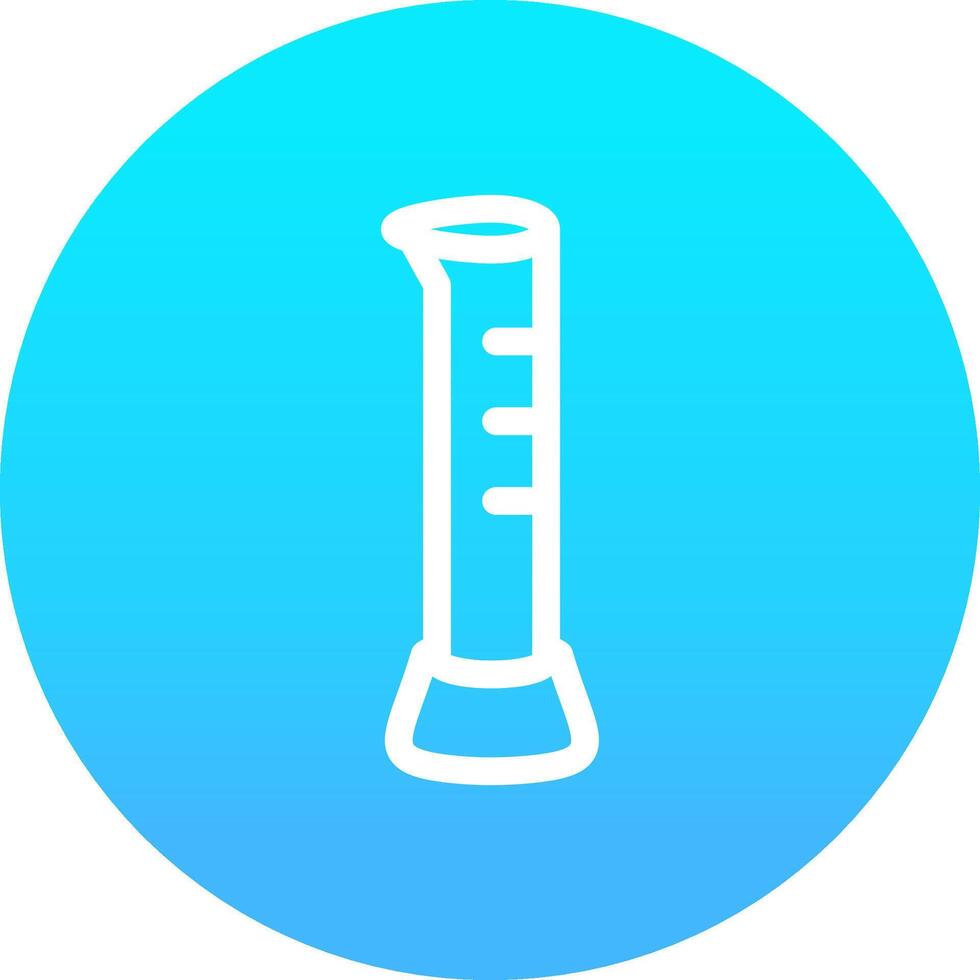 Graduated Cylinder Creative Icon Design vector